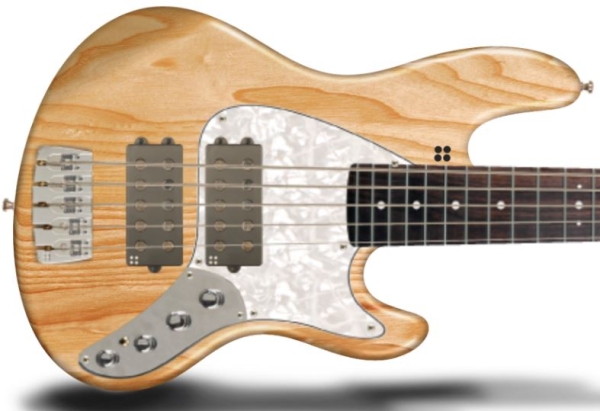 Sandberg California II TM2-5 Pickguard, Whitepearl